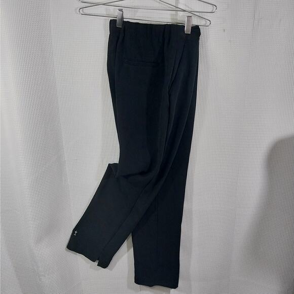 J. CREW! RICH BLACK DRAPEY, HIGH WAISTED STRAIGHT LEG DRESS PANTS, SLACKS! SZ 4 - Picture 2 of 11